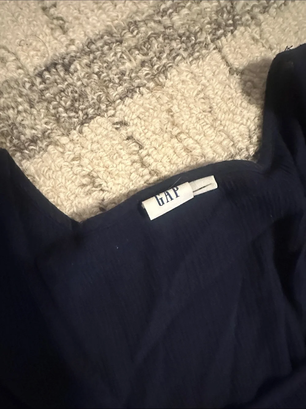 GAP Navy Short-Sleeve Mini Dress - Picture 2 of 3